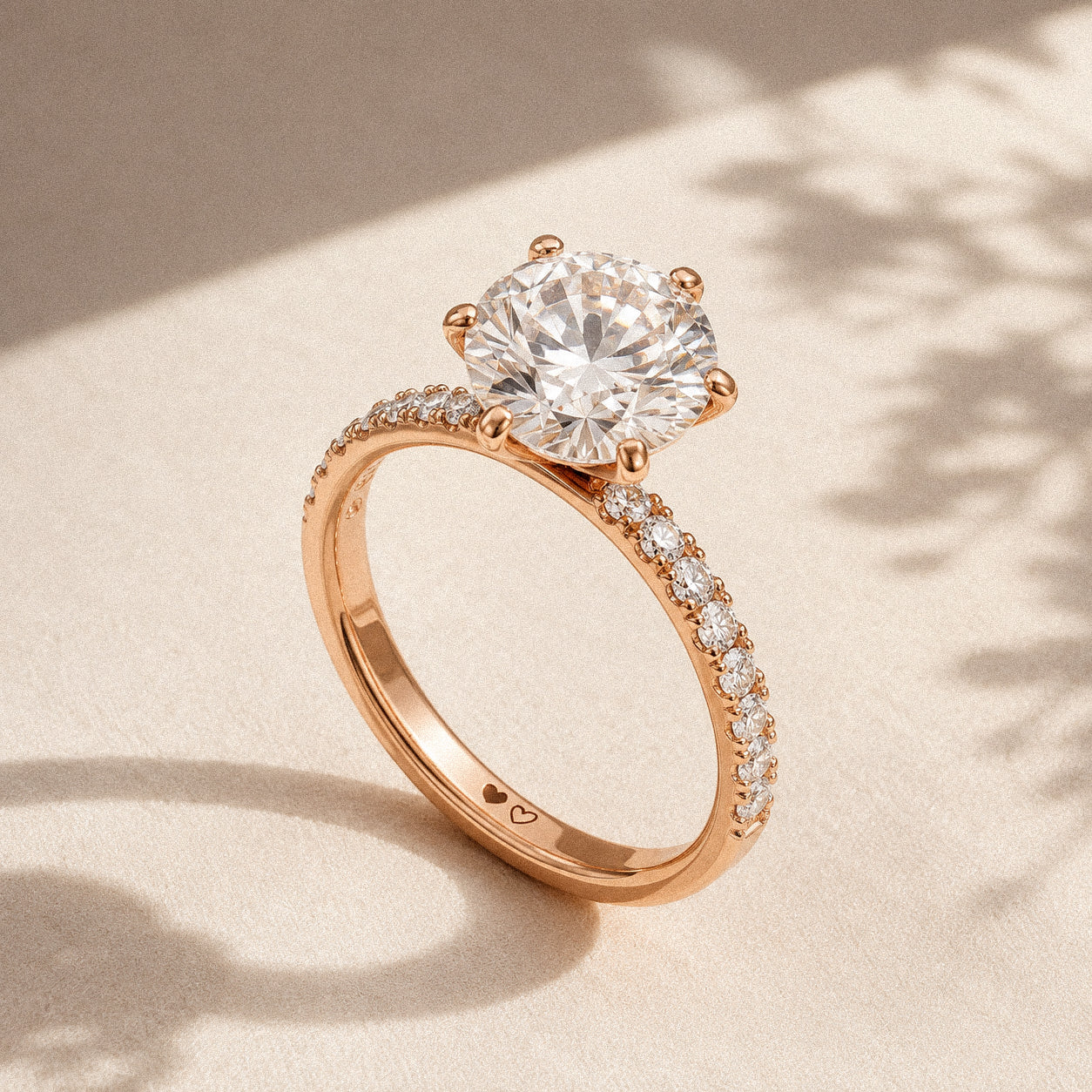 First Promise Round Cut Ring (Pave or Minimalism Band)