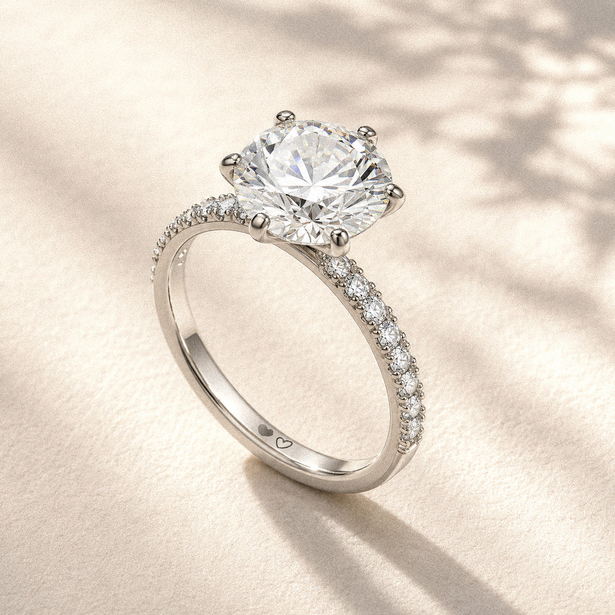 First Promise Round Cut Ring (Pave or Minimalism Band)