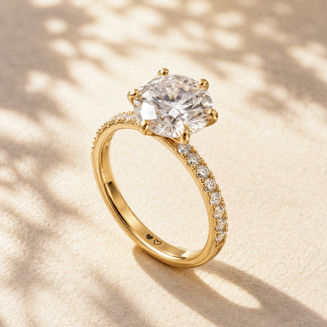 First Promise Round Cut Ring (Pave or Minimalism Band)