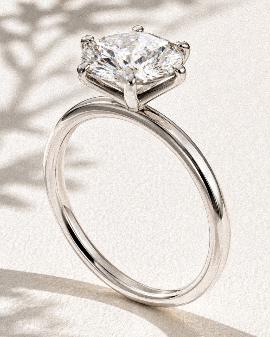 First Promise Round Cut Ring (Pave or Minimalism Band)