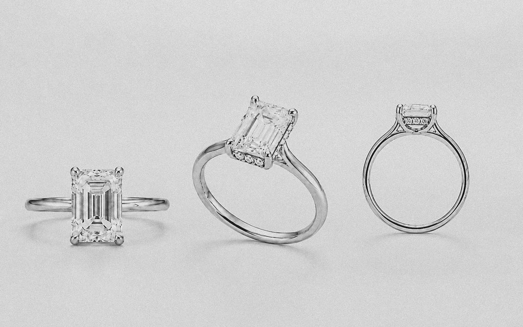 Still Light Emerald Solitaire Ring