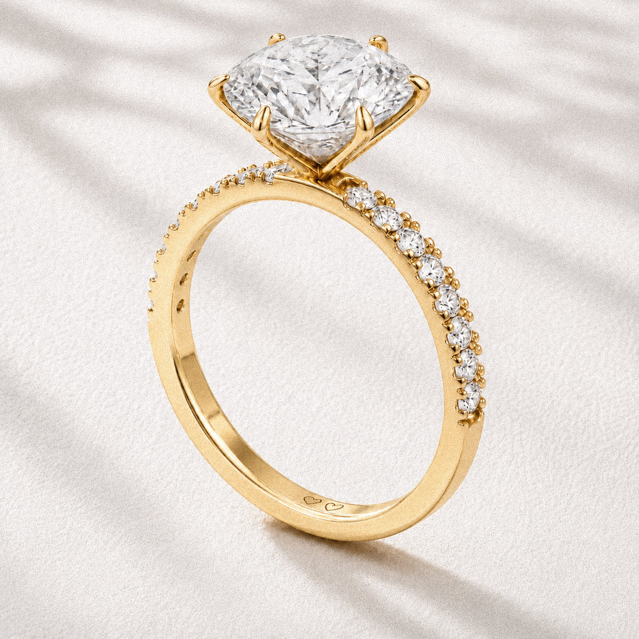 First Promise Round Cut Ring (Pave or Minimalism Band)