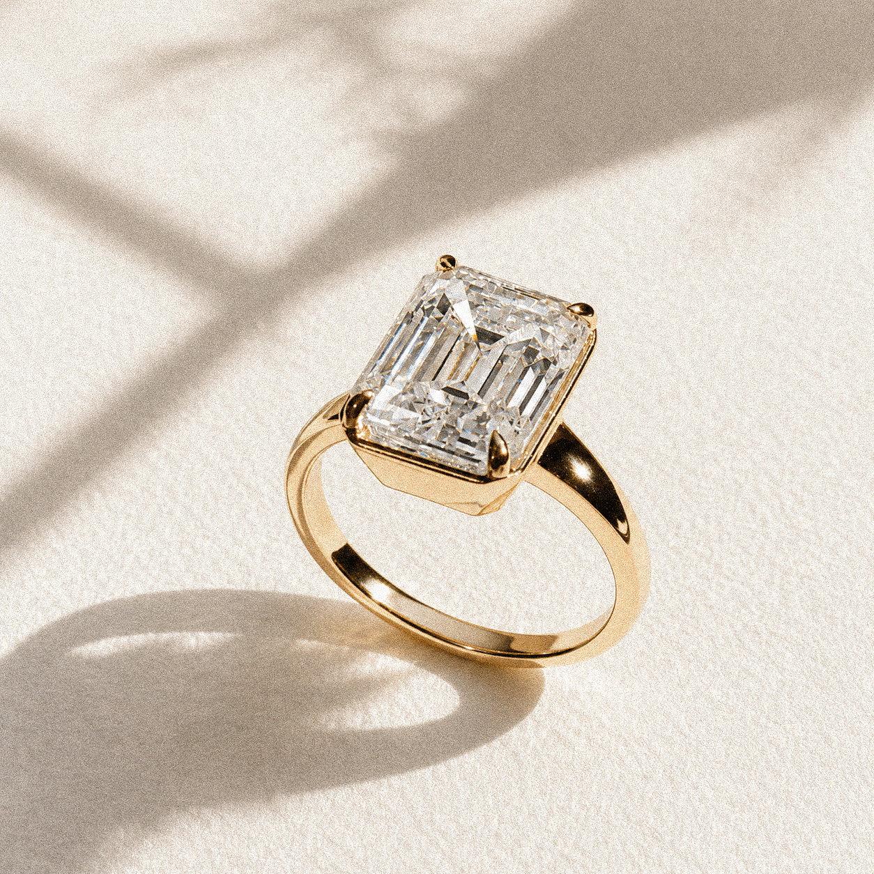 Still Light Cushion Bezel Ring