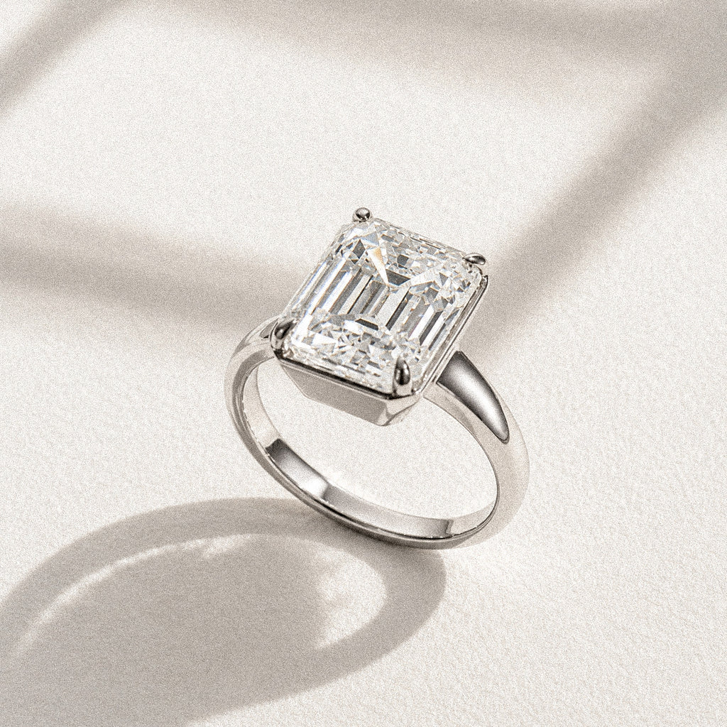 Still Light Cushion Bezel Ring