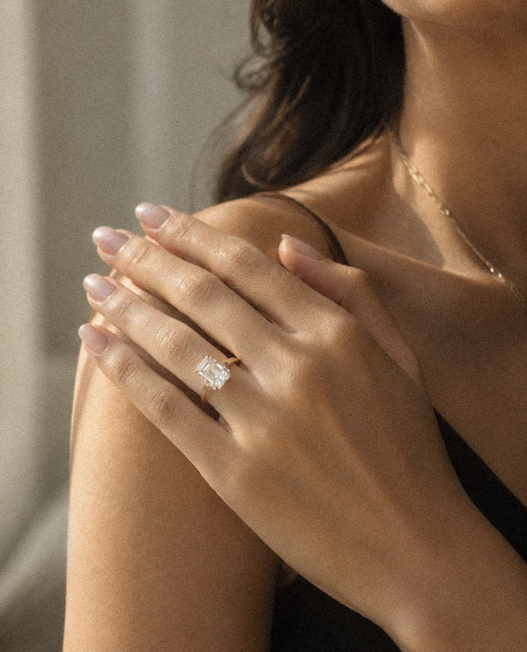 Still Light Cushion Bezel Ring