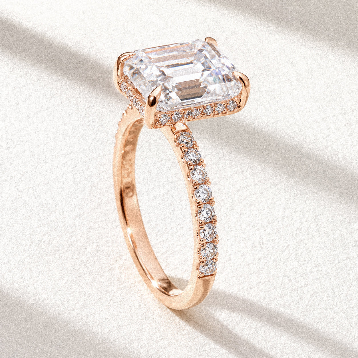 Still Light Emerald Solitaire Ring